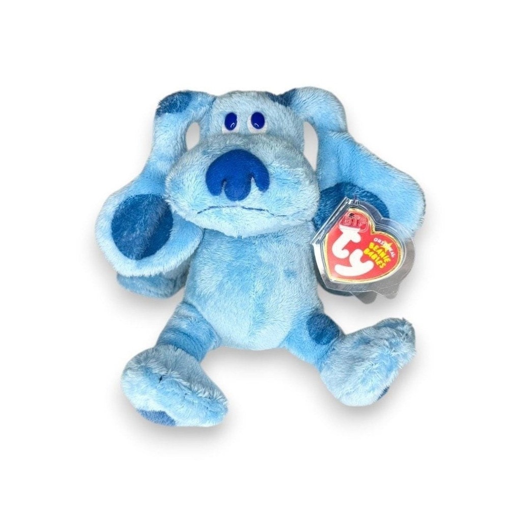 Blue Blue's Clues Ty Beanie Baby | Playful Puppy Pal | Mint Heart Tag